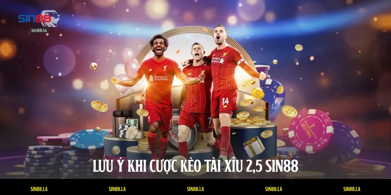 Lưu ý khi cược kèo Tài Xỉu 2,5 SIN88