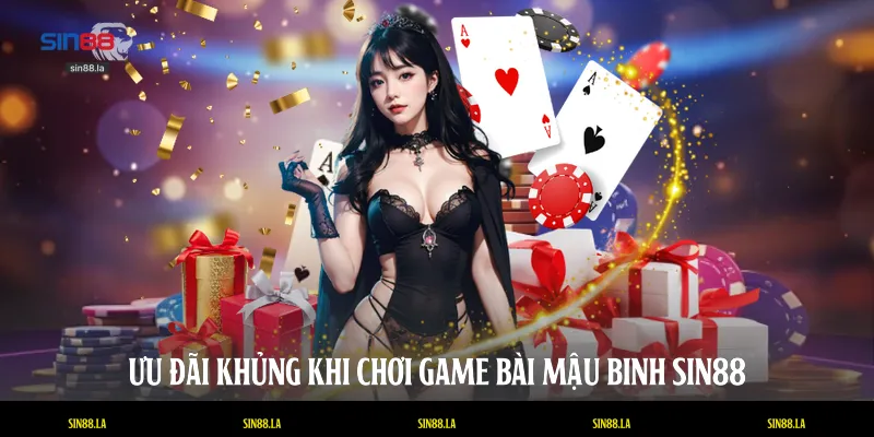 Ưu đãi khủng khi chơi game bài mậu binh SIN88