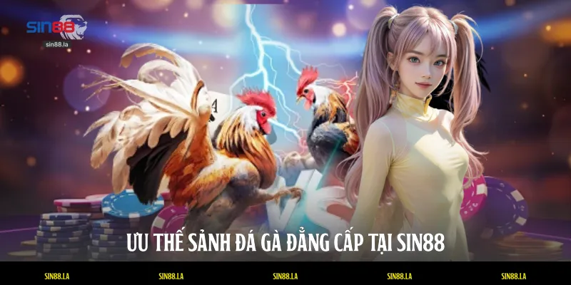 Ưu thế sảnh đá gà đẳng cấp tại SIN88